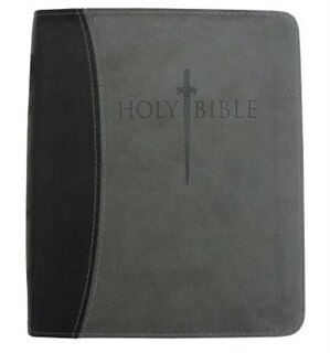 Kjv Sword Study Bible Personal Size Large Print Black Grey Ultrasoft Indexed