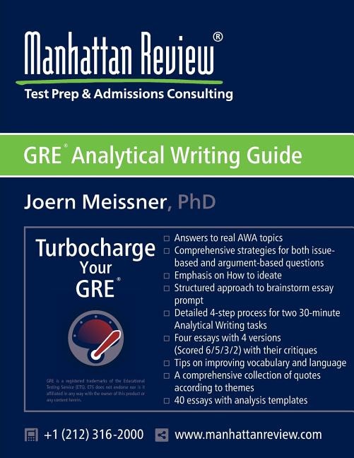 Front cover_Manhattan Review GRE Analytical Writing Guide
