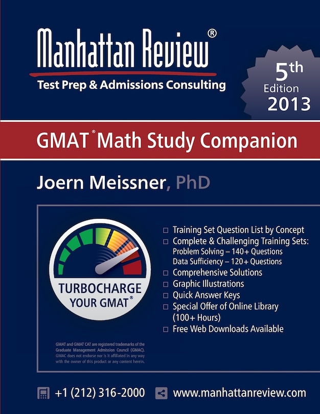 Front cover_Manhattan Review GMAT Math Study Companion [5th Edition]