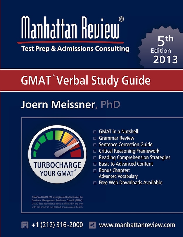 Manhattan Review GMAT Verbal Study Guide [5th Edition]