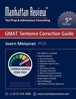 Front cover_Manhattan Review GMAT Sentence Correction Guide [5th Edition]