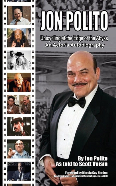 Front cover_Jon Polito - Unicycling at the Edge of the Abyss - An Actor's Autobiography (hardback)