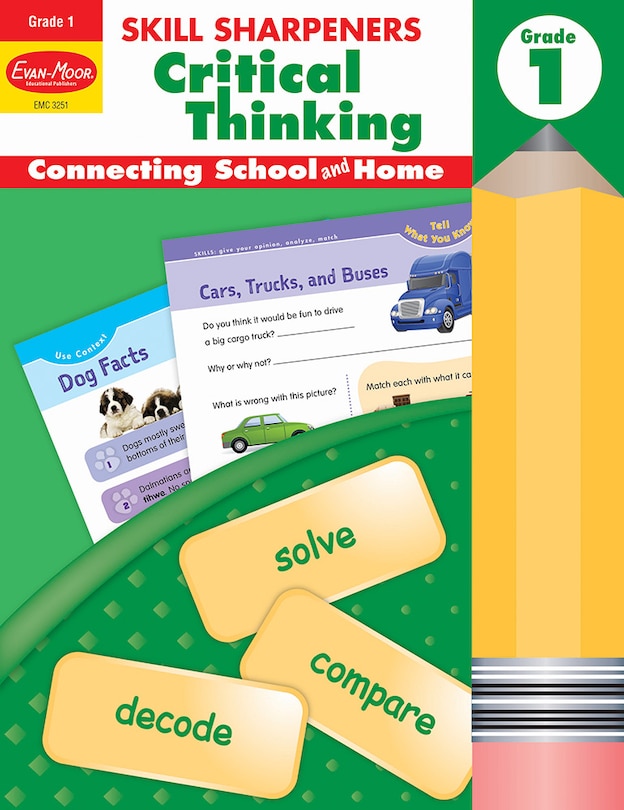 Front cover_Skill Sharpeners: Critical Thinking, Grade 1 Workbook