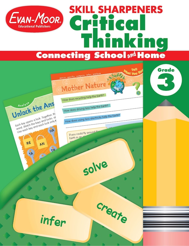 Couverture_Skill Sharpeners: Critical Thinking, Grade 3 Workbook