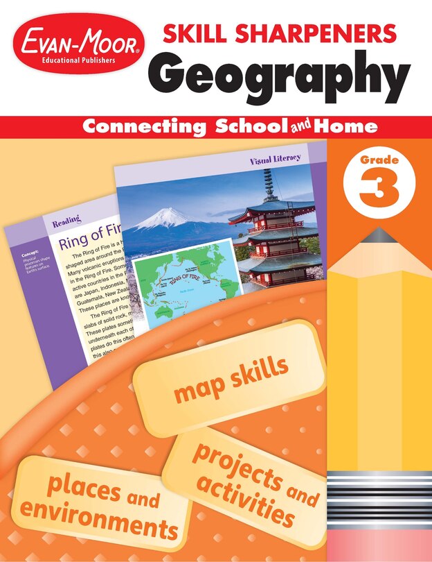 Front cover_Skill Sharpeners: Geography, Grade 3 Workbook