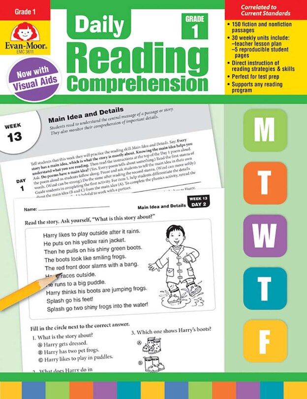 Front cover_Daily Reading Comprehension, Grade 1 Teacher Edition