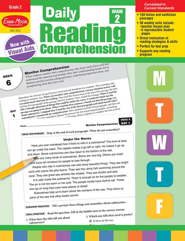Front cover_Daily Reading Comprehension, Grade 2 Teacher Edition