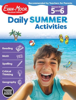 Couverture_Daily Summer Activities: Between 5th Grade and 6th Grade, Grade 5 - 6 Workbook