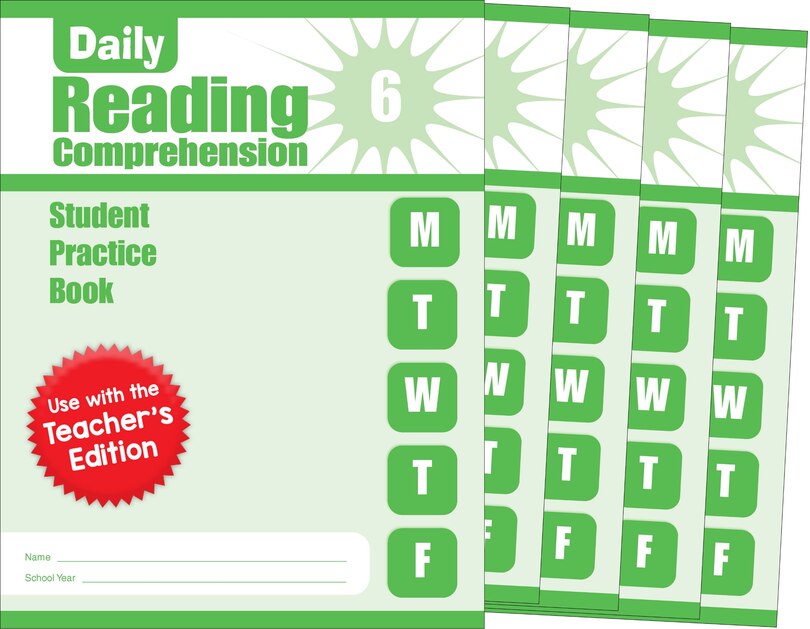 Couverture_Daily Reading Comprehension, Grade 6 Student Edition Workbook (5-pack)