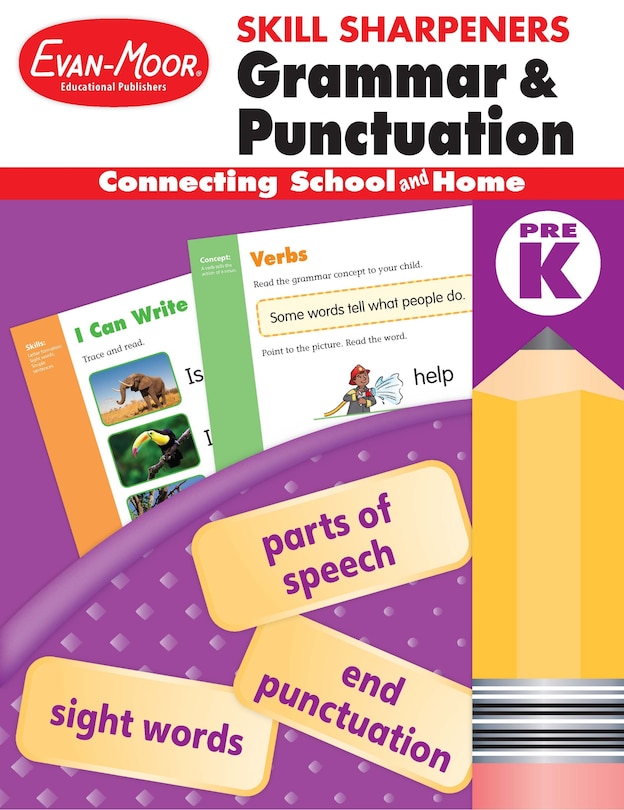 Front cover_Skill Sharpeners: Grammar & Punctuation, PreK Workbook