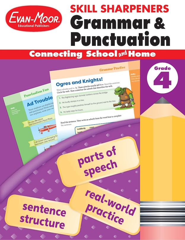 Couverture_Skill Sharpeners: Grammar & Punctuation, Grade 4 Workbook