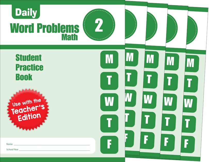 Front cover_Daily Word Problems Math, Grade 2 Student Workbook (5-pack)