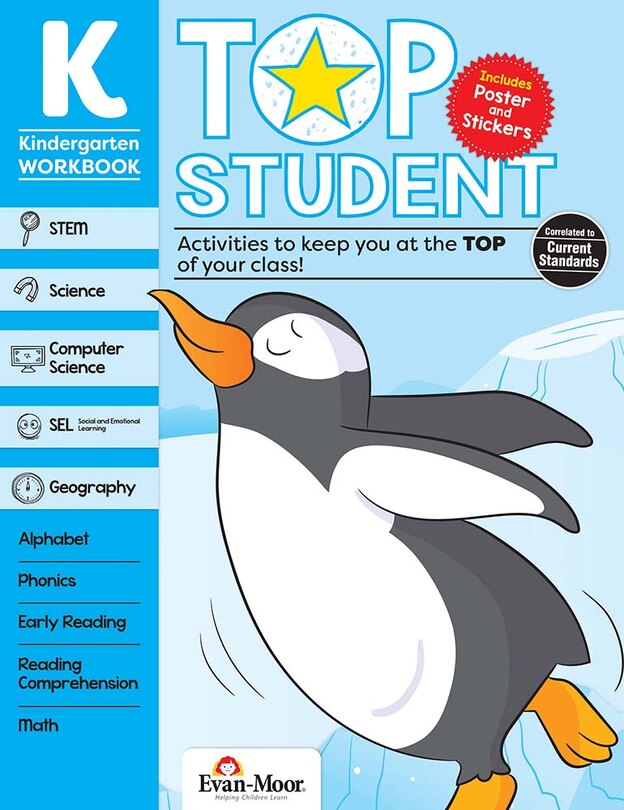 Couverture_Top Student, Kindergarten Workbook