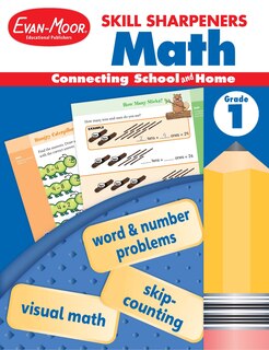 Front cover_Skill Sharpeners: Math, Grade 1 Workbook