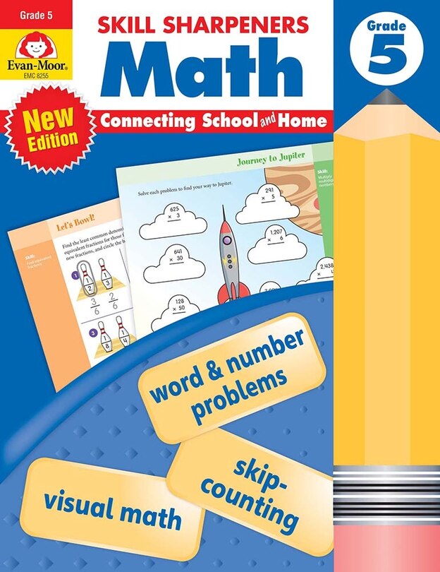 Front cover_Skill Sharpeners: Math, Grade 5 Workbook