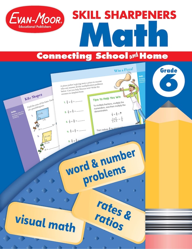Front cover_Skill Sharpeners: Math, Grade 6 Workbook