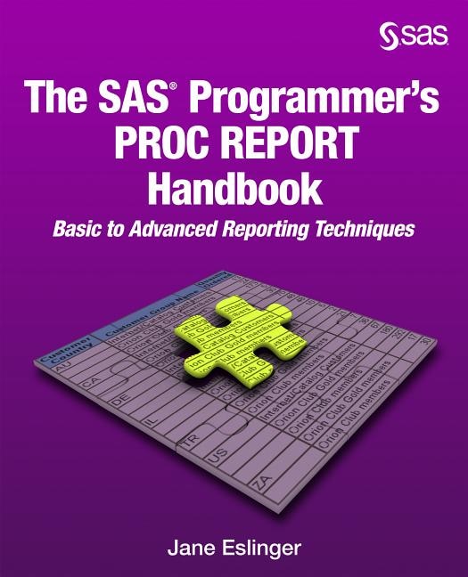 Front cover_The Sas Programmer's Proc Report Handbook