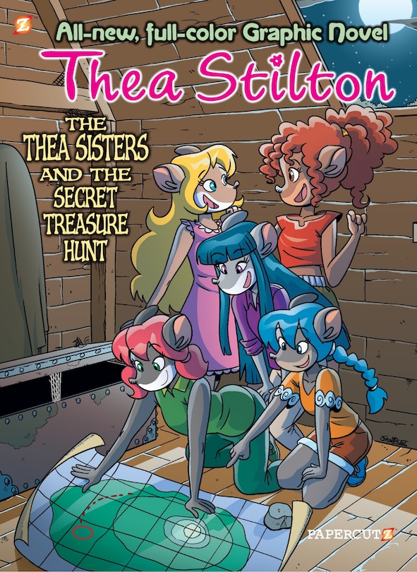 Thea Stilton Graphic Novels #8: The Thea Sisters And The Secret Treasure Hunt