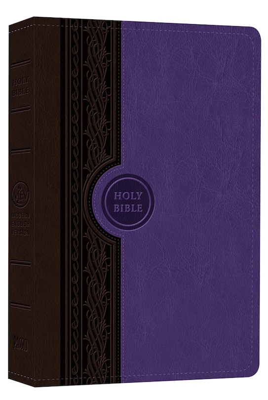 Front cover_Mev Bible Thinline Reference English Violet And Brown