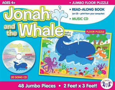 Couverture_Jonah &amp; The Whale Giant Floor Puzzle &amp; Cd