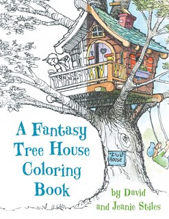 Front cover_A Fantasy Tree House Coloring Book