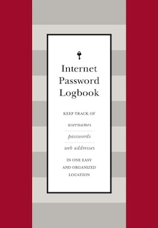 Couverture_Internet Password Logbook (red Leatherette)