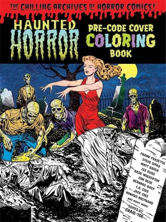 Haunted Horror Pre-Code Cover Coloring Book