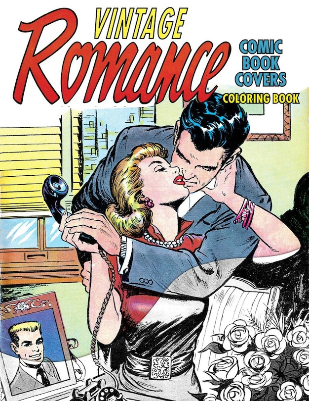 Couverture_Vintage Romance Comic Book Covers Coloring Book