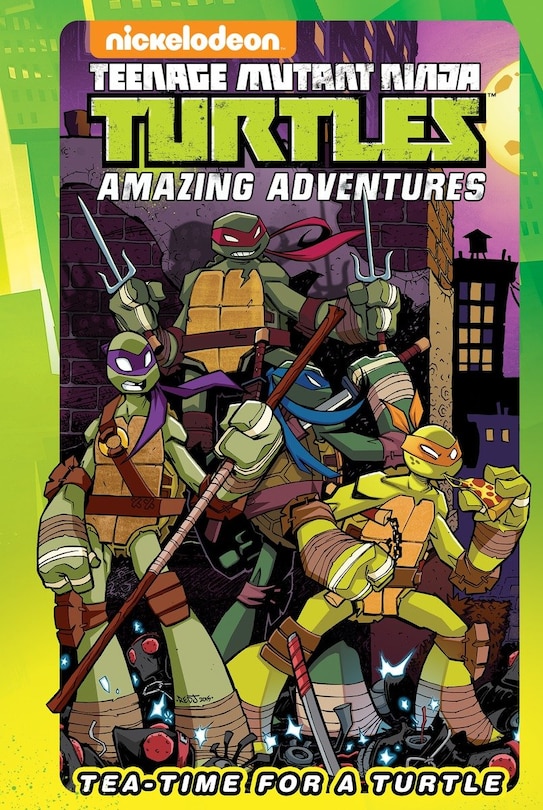 Front cover_Teenage Mutant Ninja Turtles Amazing Adventures: Tea-time For A Turtle