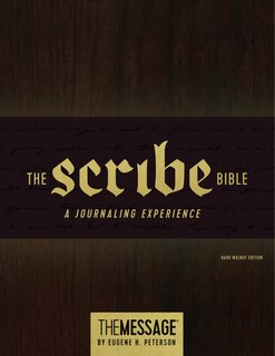 Front cover_The Message Scribe Bible (hardcover, Dark Walnut)