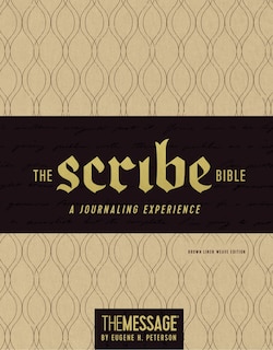 Couverture_The Message Scribe Bible (Leather-Look, Brown Linen Weave)