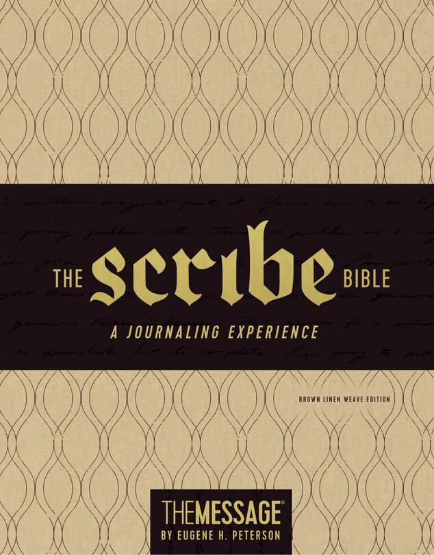 Couverture_The Message Scribe Bible (Leather-Look, Brown Linen Weave)