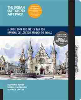 The Urban Sketching Art Pack: A Guide Book And Sketch Pad For Drawing On Location Around The World-includes A 112-page Paperback de Gabriel Campanario