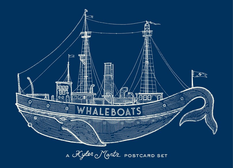 Front cover_Whaleboats: A Kyler Martz Postcard Set
