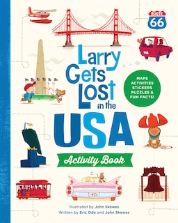 Front cover_Larry Gets Lost in the USA Activity Book (with Stickers!)