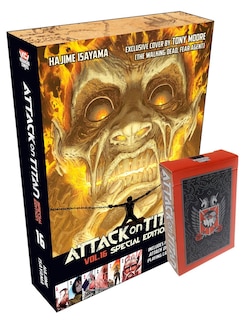 Front cover_Attack On Titan 16 Manga Special Edition With Playing Cards
