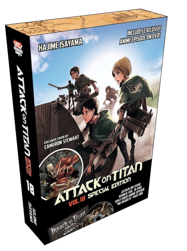 Front cover_Attack On Titan 18 Manga Special Edition W/dvd