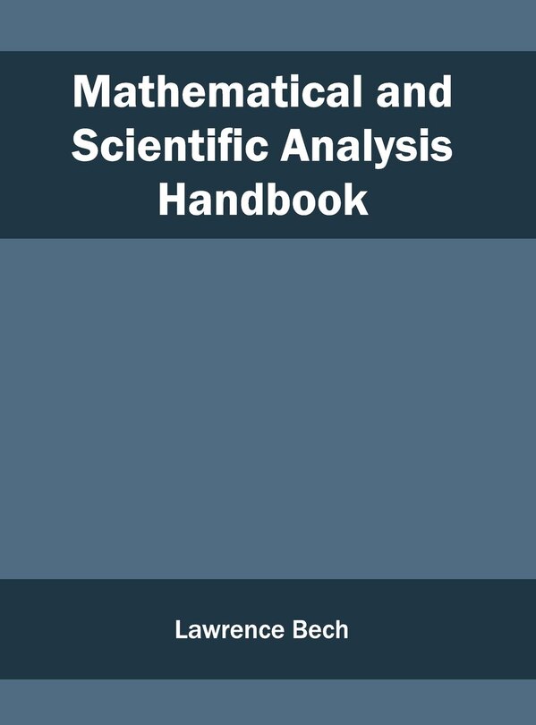 Couverture_Mathematical and Scientific Analysis Handbook
