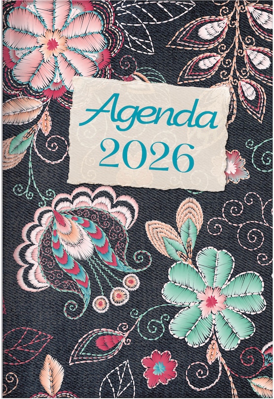 Couverture_The Treasure of Wisdom - 2026 Daily Agenda - Floral Embroidery