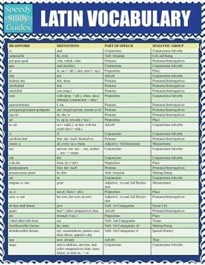 Latin Vocabulary: Quick Study Reference Guide