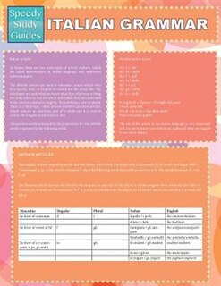 Italian Grammar (Speedy Study Guides: Academic)