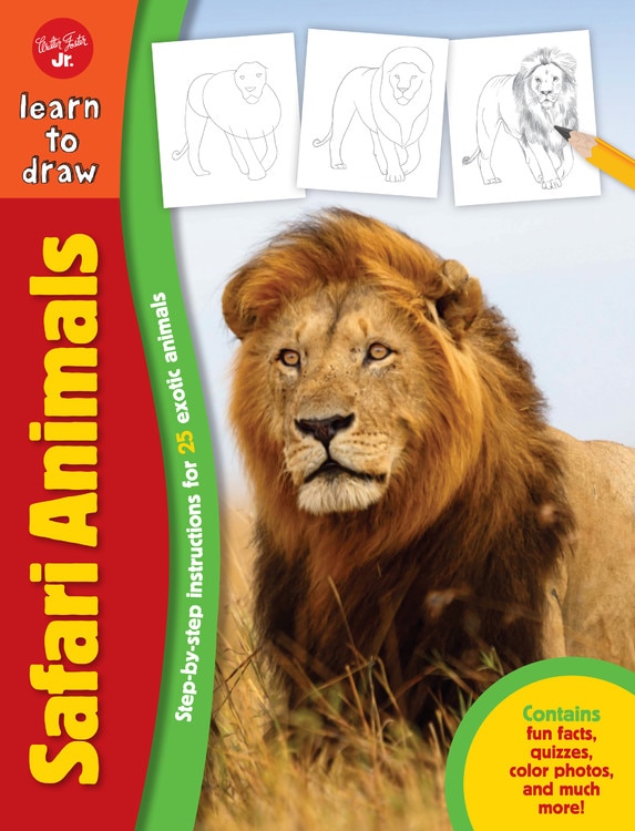 Front cover_Learn To Draw Safari Animals