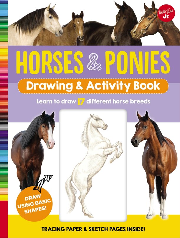 Front cover_Horses & Ponies Drawing & Activity Book