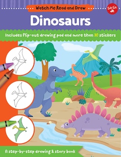 Front cover_Watch Me Read and Draw: Dinosaurs