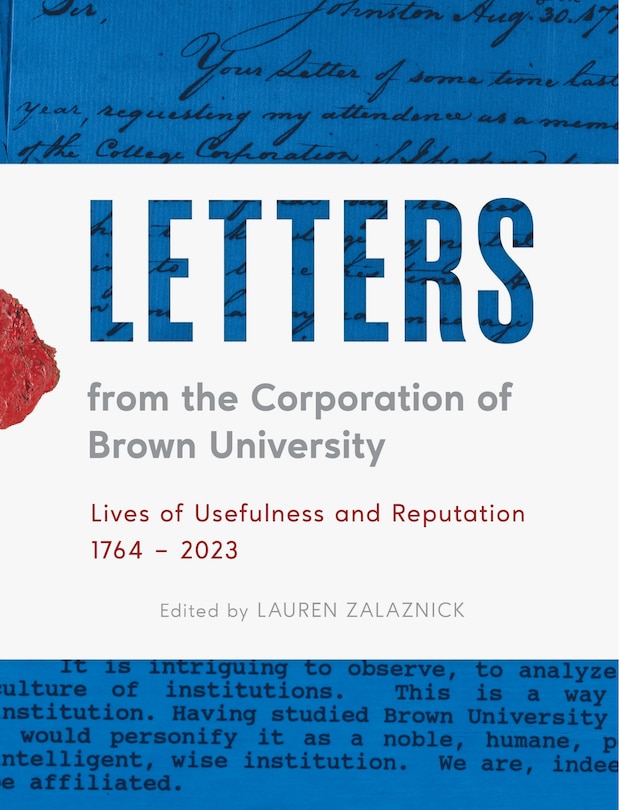 Couverture_Letters from the Corporation of Brown University
