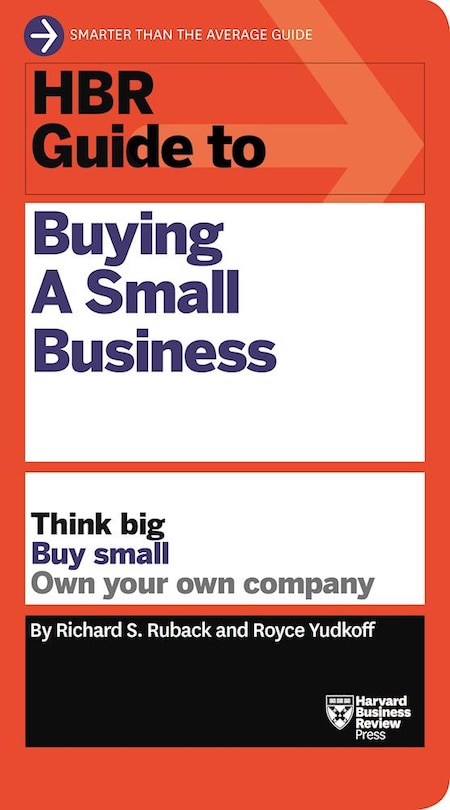 Front cover_HBR Guide to Buying a Small Business
