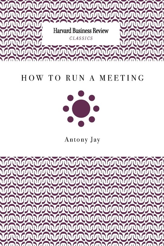 Couverture_How to Run a Meeting
