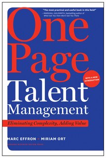 Front cover_One Page Talent Management, with a New Introduction