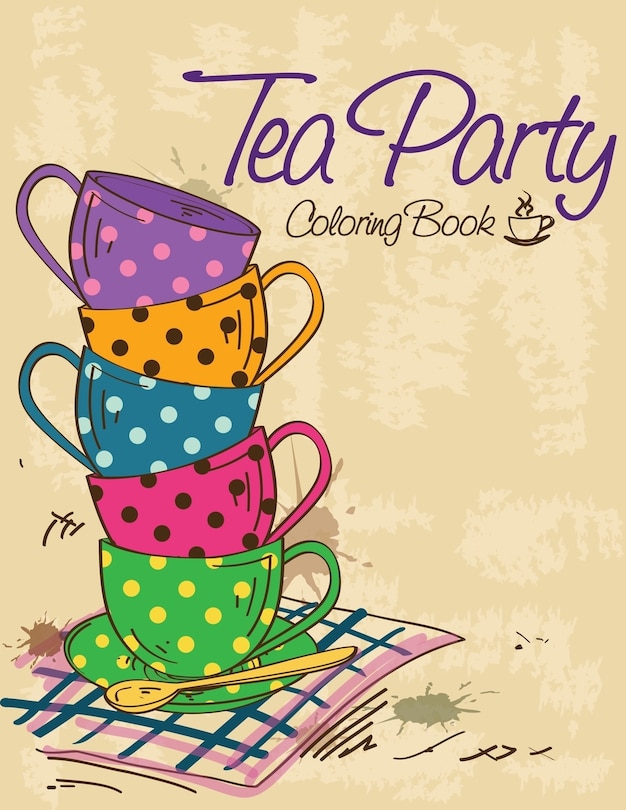 Front cover_Tea Party Coloring Book