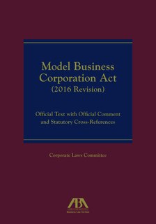 Couverture_Model Business Corporation Act (2016 Revision)